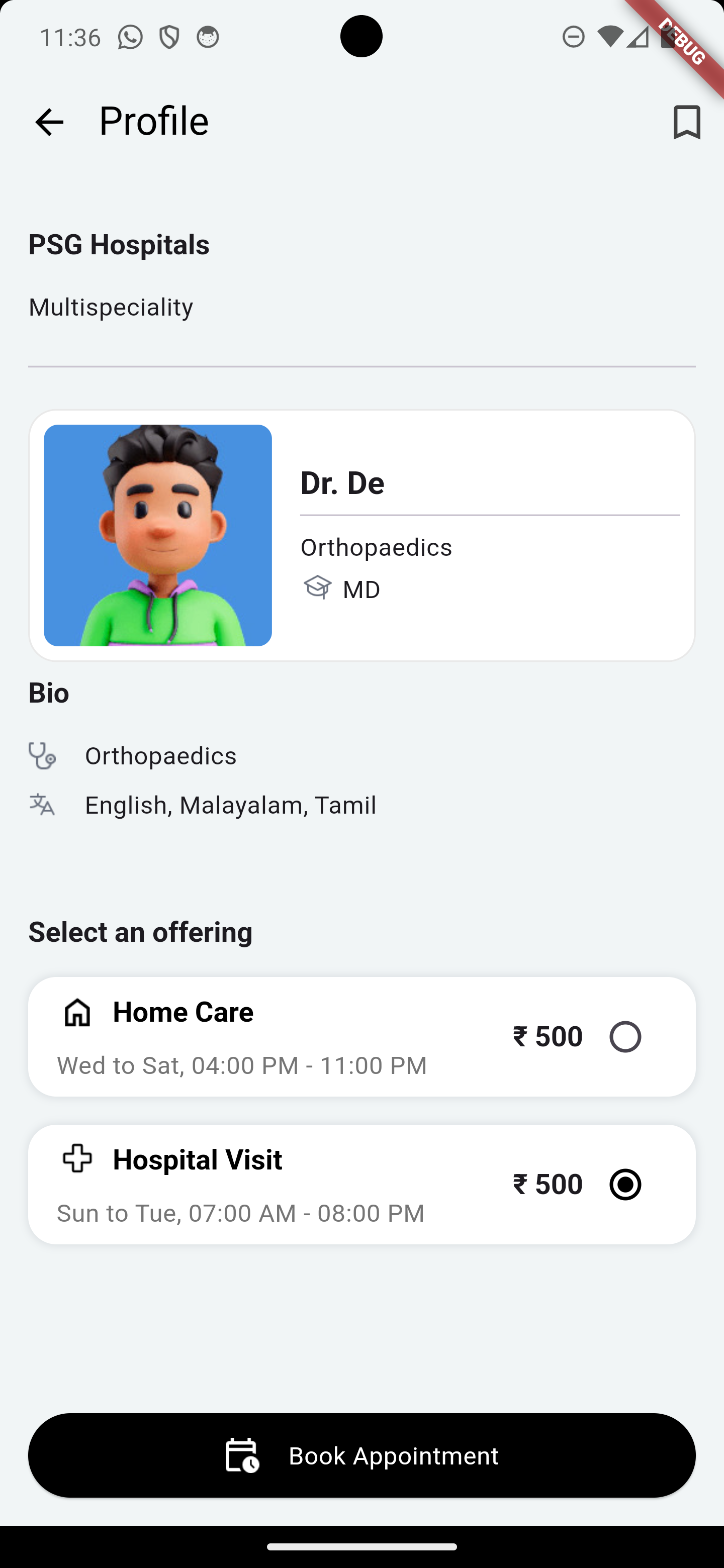 Customer App Interface Screenshot 10