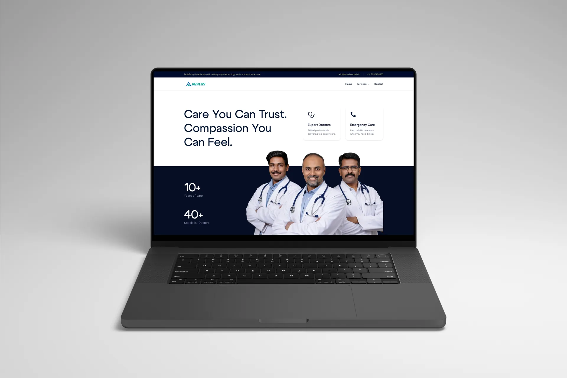 Arrow Multispeciality Hospital - Modern Digital Presence