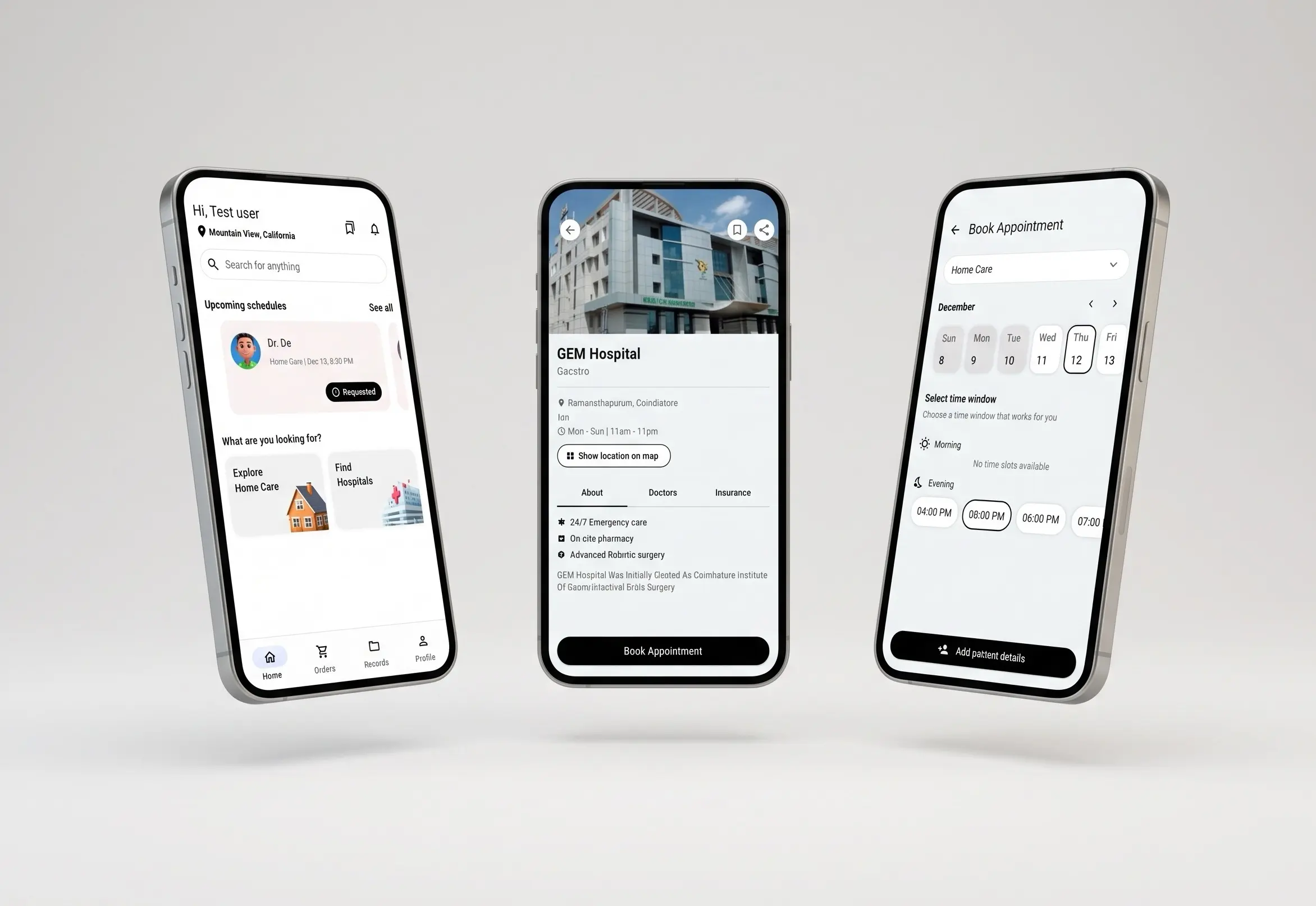 HyperHealth healthcare mobile platform across patient and partner apps